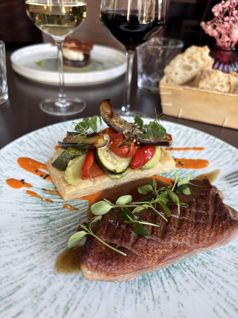 Assiette magret de canard