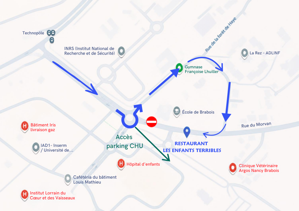 plan d'acces restaurant rond point 092026